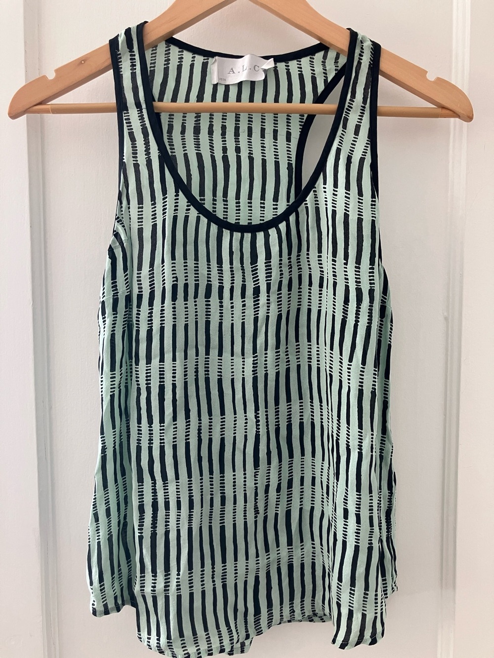 A.L.C. Mint Green SILK top